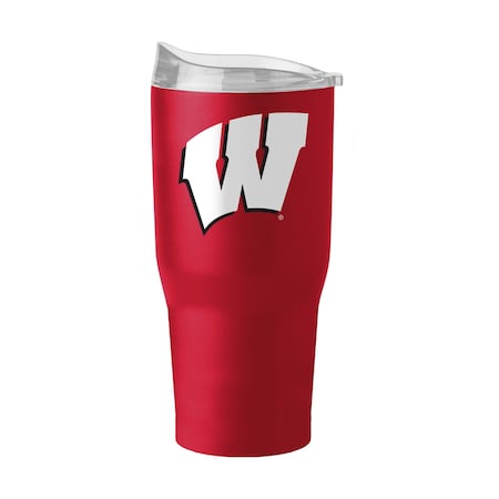 Logo Brands Wisconsin 30oz Flipside Powder Coat Tumbler 244-S30PT-34